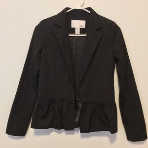 Bar III Black Peplum Blazer Size XS